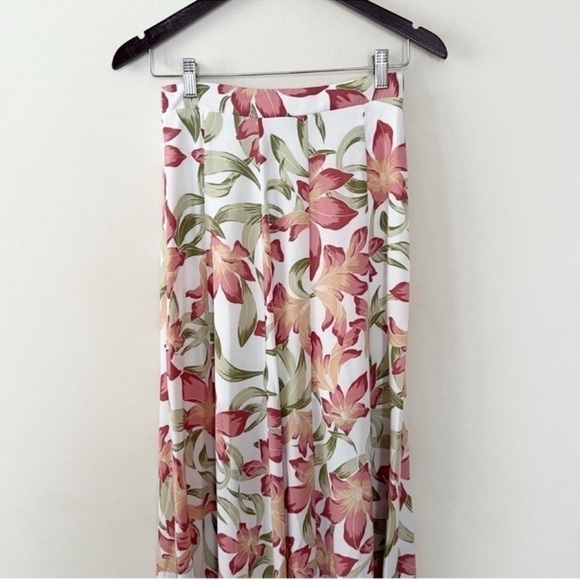 Show Me Your Mumu Lily Lady Maxi Skirt White/pink Floral Print Size Small NEW - Picture 8 of 10
